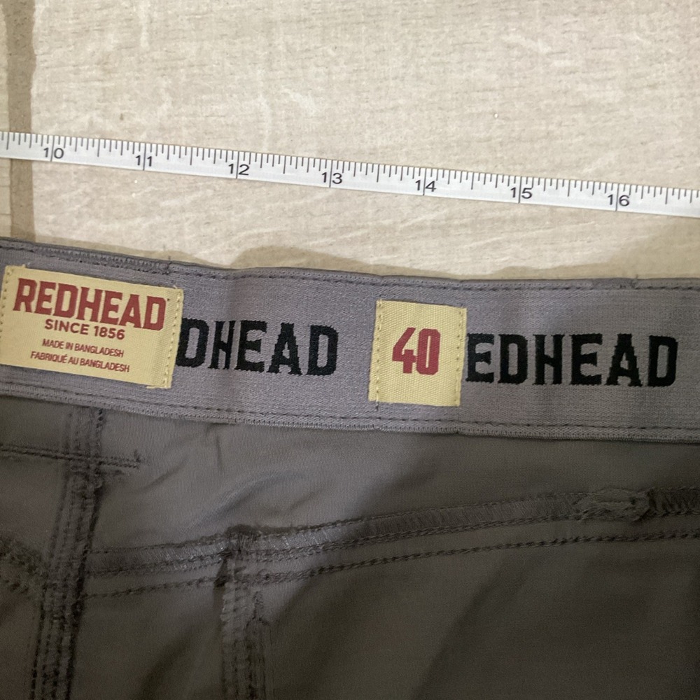 RedHead mens shorts size 40 Gray Grey Lightweight Stretch zipper side pocket - Picture 7 of 8